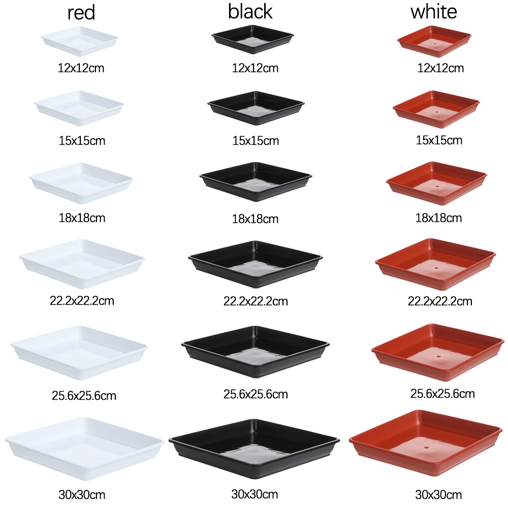 Drip Tray Saucer - 1 adet plastik saksı kare plastik