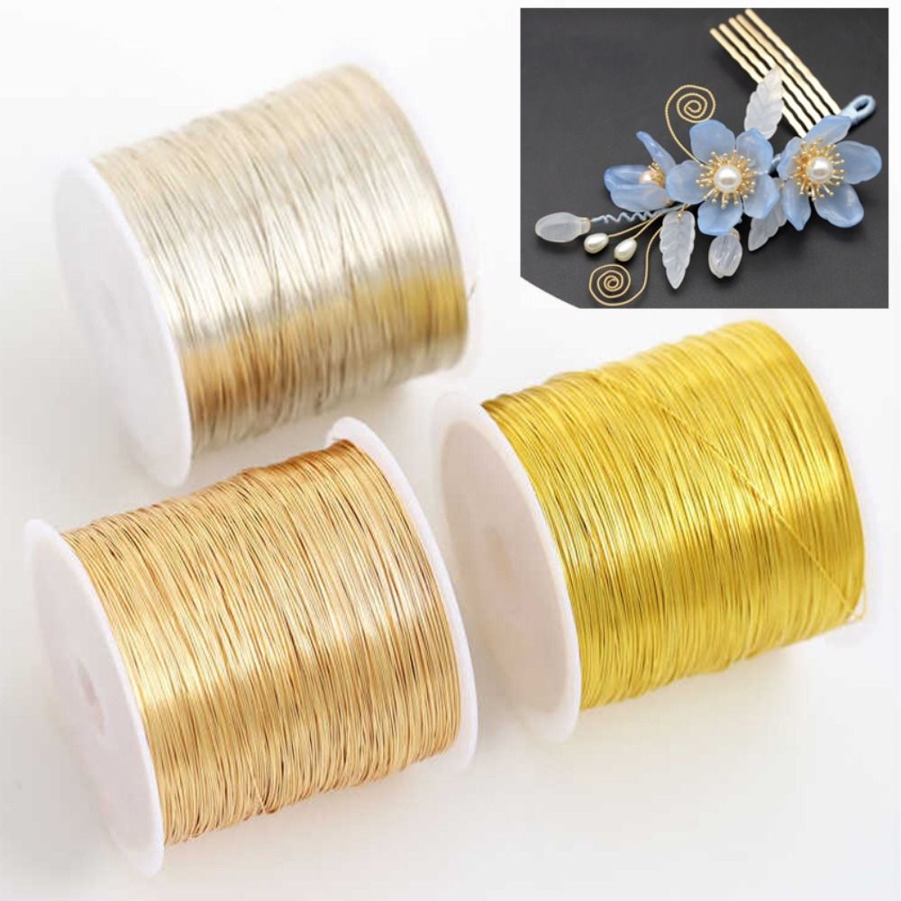 Copper Wire Roll - 100 m/rulo Altın Kaplama Renk Koruyucu