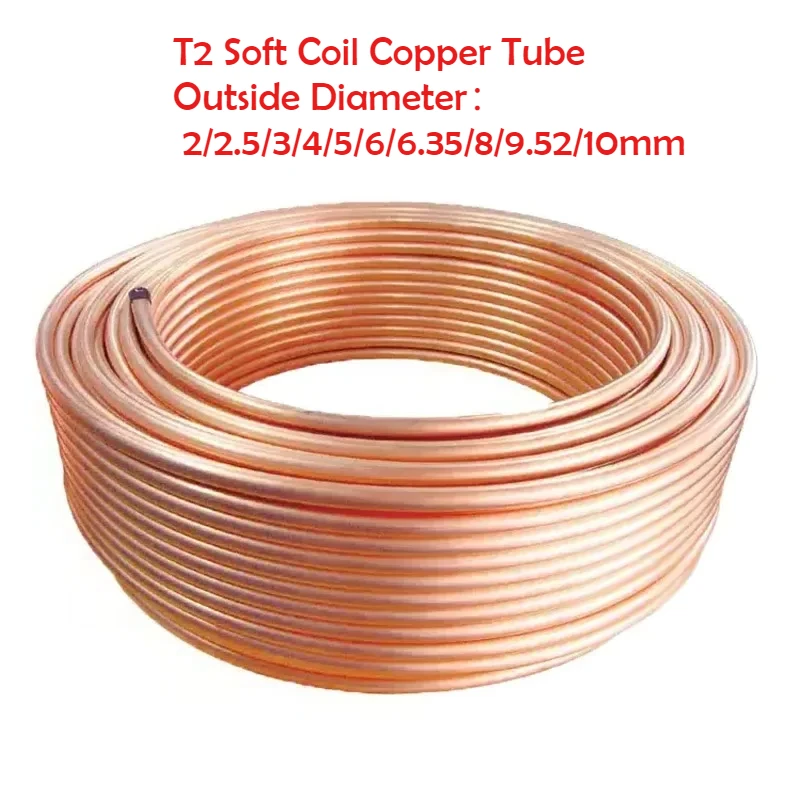 Copper Wire Roll - T2 Bakır Boru Yumuşak Bobin Kırmızı