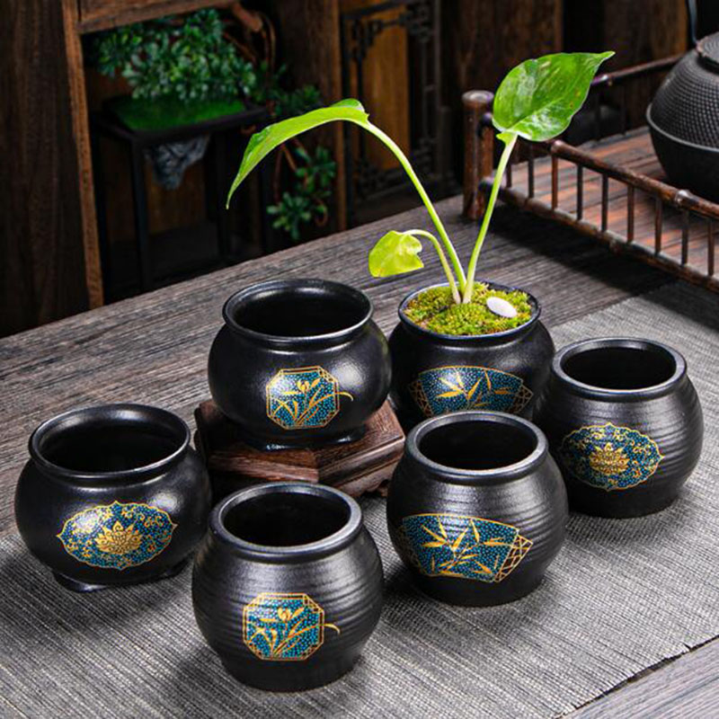 Bonsai Garden Art - Çin Tarzı Seramik Çiçek Saksısı Bonsai