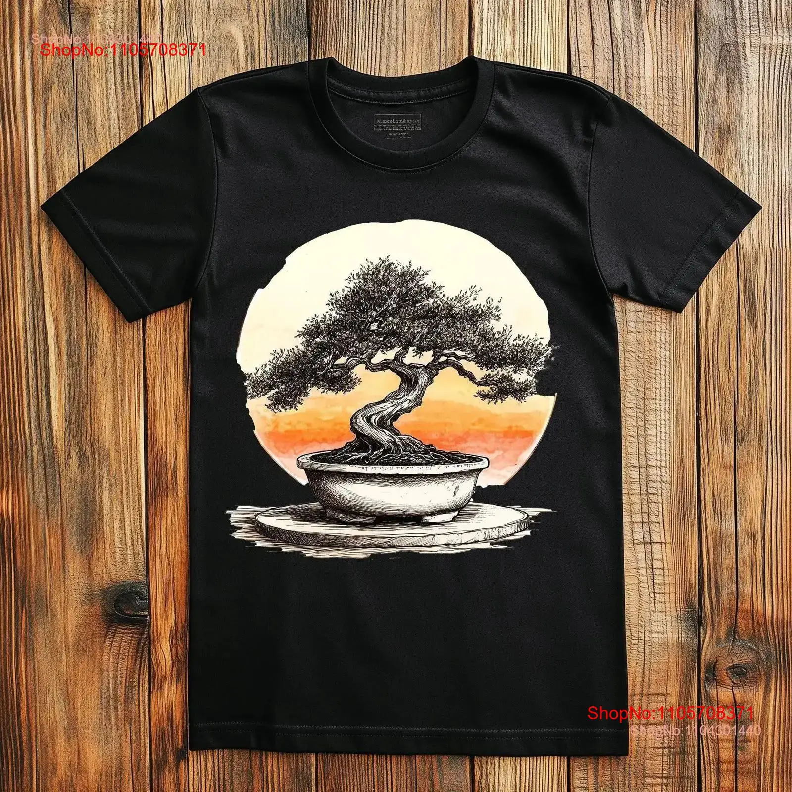 Bonsai Garden Art - Japon Bonsai Ağacı Tişörtü Zen Bahçesi