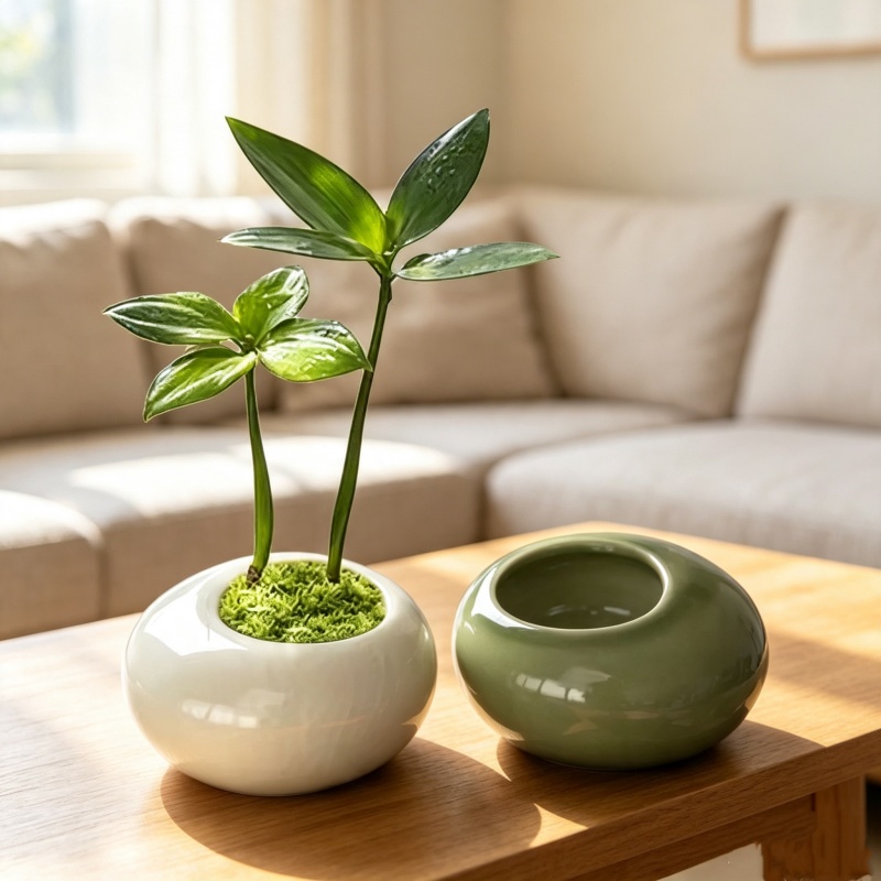 Mini Buz Çatlak Desenli Saksı  - Bonsai Garden Art incelemesi ve fiyatı