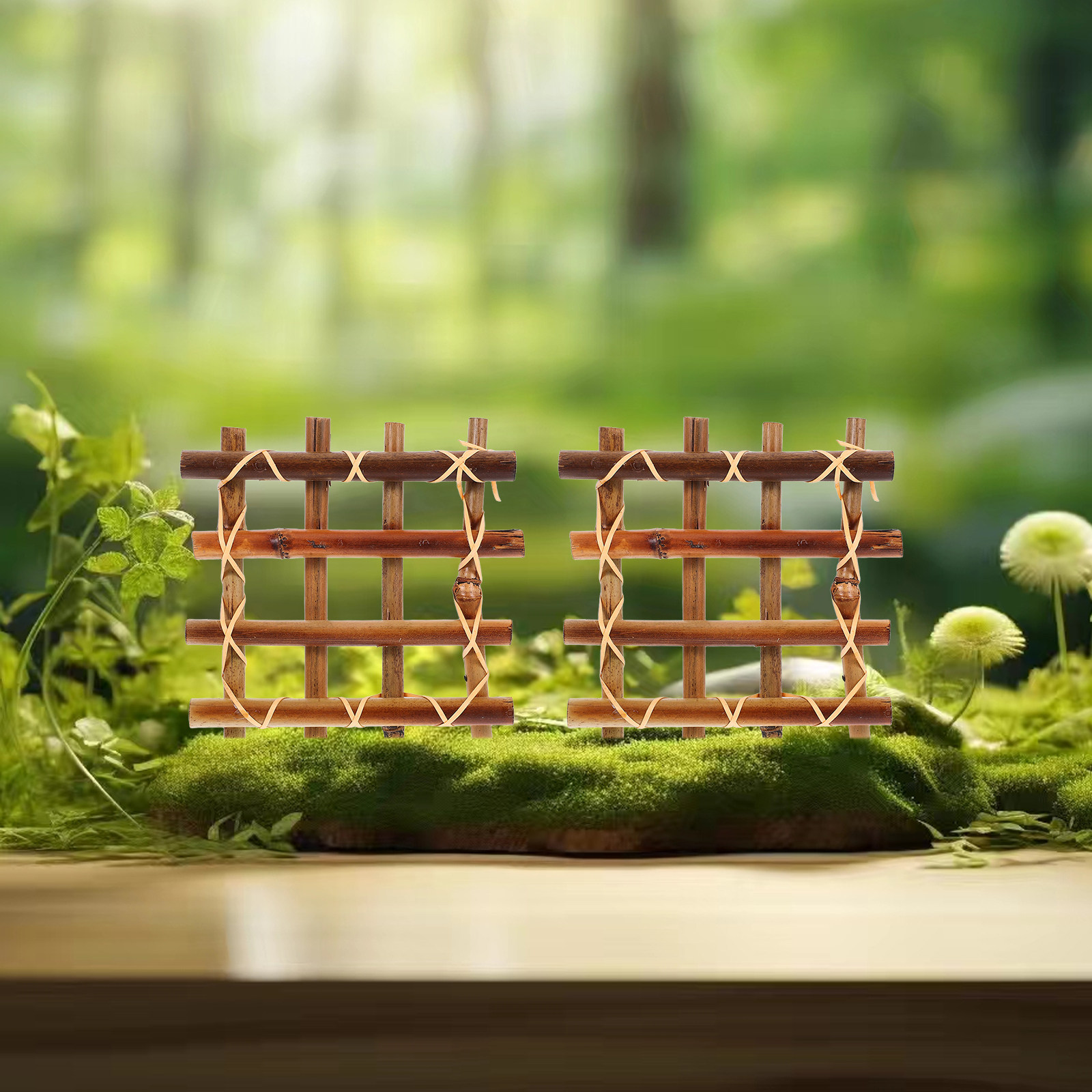 2 Adet Bambu Çit, Minyatür Izg - Bonsai Garden Landscape Design incelemesi ve fiyatı