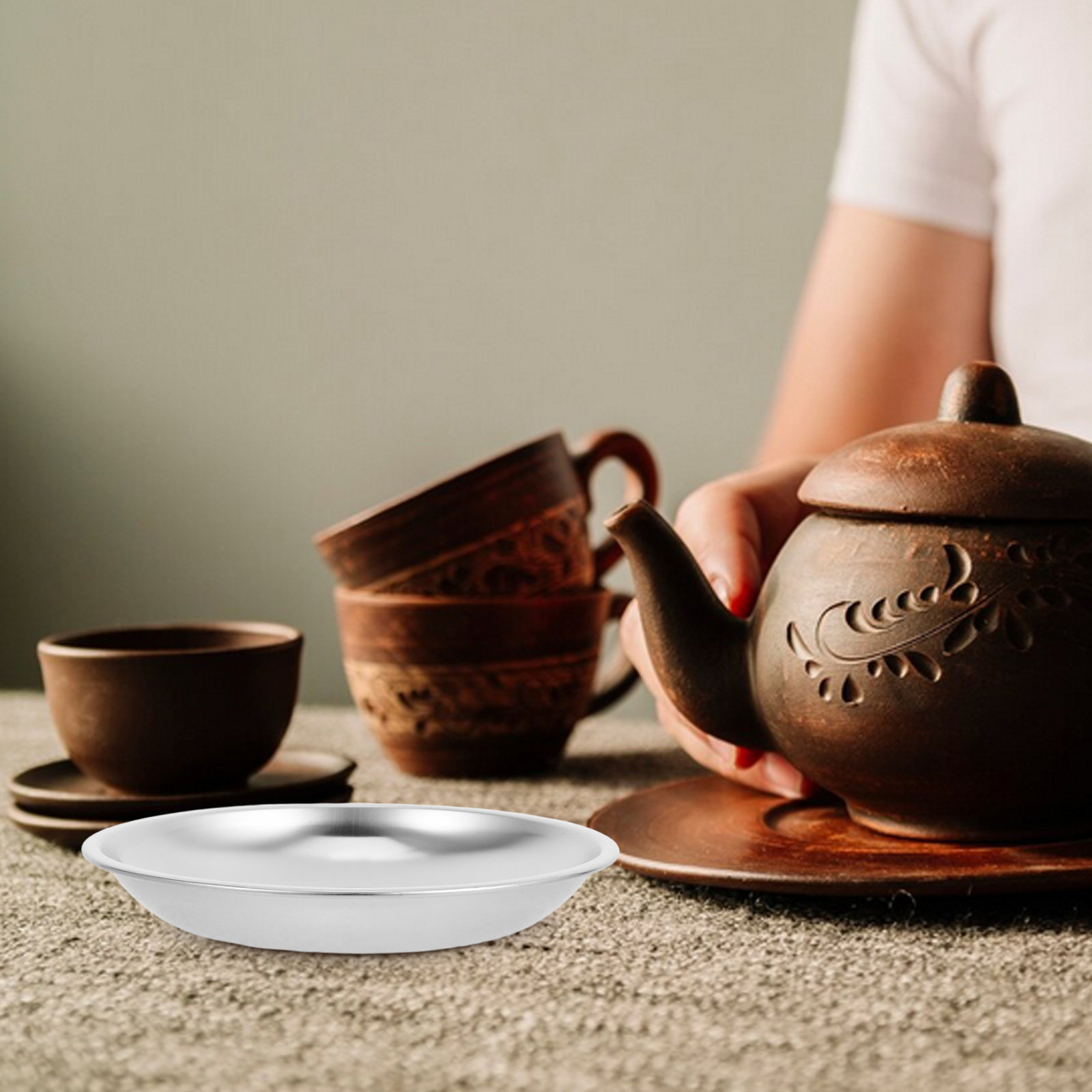 Paslanmaz Çelik Çay Poşeti Tab - Drip Tray Saucer incelemesi ve fiyatı